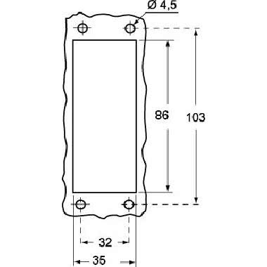 Custodia da incasso, serie 830V, con 1 leva, grandezza '77.27' product photo Photo 03 3XL