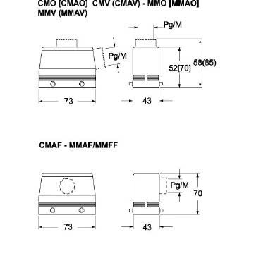 Custodia mobile, serie 830V, con 4 piolini, ingresso cavo orizzontale Pg16, grandezza '57.27' product photo Photo 02 3XL