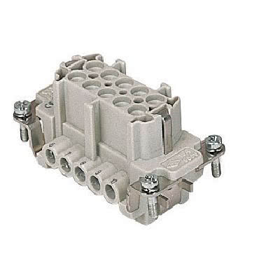 frutto presa, serie CNE, connessione con morsetto a vite, 10 poli + PE, 16 A 500 V 6 kV 3, grandezza '57.27', senza piastrina product photo Photo 01 3XL