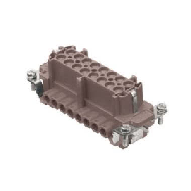 frutto presa, serie CNE RY, connessione con morsetto a vite, 16 poli + PE, 16 A 500 V 6 kV 3, grandezza '77.27', per applicazioni fino a 180°C, con piastrina product photo Photo 01 3XL