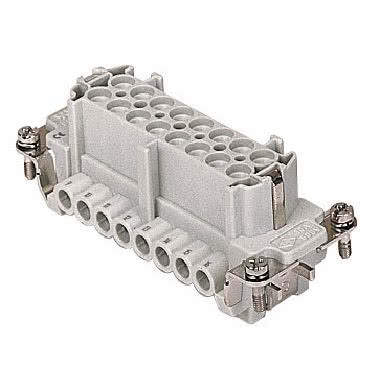 frutto presa, serie CNE, connessione con morsetto a vite, 16 poli + PE (17-32), 16 A 500 V 6 kV 3, grandezza '77.62', con piastrina product photo Photo 01 3XL