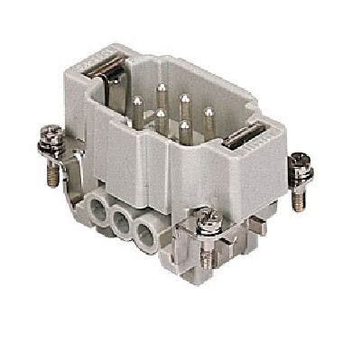 frutto spina, serie CNE, connessione con morsetto a vite, 6 poli + PE, 16 A 500 V 6 kV 3, grandezza '44.27', con piastrina product photo Photo 01 3XL