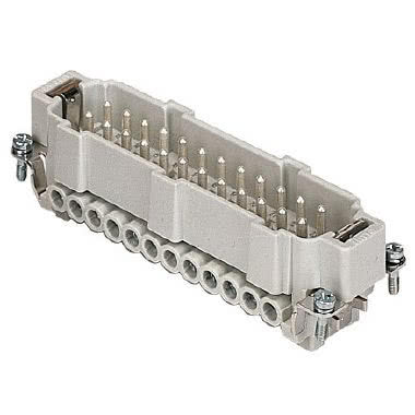 frutto spina, serie CNE, connessione con morsetto a vite, 24 poli + PE  (25-48), 16 A 500 V 6 kV 3, grandezza '104.62', con piastrina product photo Photo 01 3XL