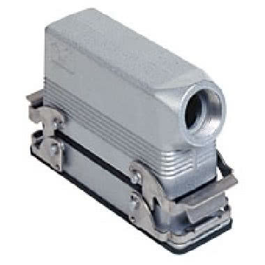 connettore completo, serie CNZ, composto da 2 frutti con connessione con morsetto a vite 10 poli + PE, e custodia da incasso con 2 leve e custodia mobile con ingresso cavo orizzontale product photo Photo 01 3XL