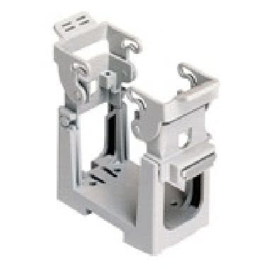 supporto portafrutti per montaggio su guida DIN EN60715 o fisso con viti, serie COB, per frutti con interasse di fissaggio 77,5 x 27 mm product photo Photo 01 3XL