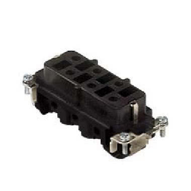 frutto presa, serie CP, connessione con morsetto a vite, 6 poli + PE, 35 A 400/690 V 6 kV 3, grandezza '77.62', colore nero, con piastrina product photo Photo 01 3XL