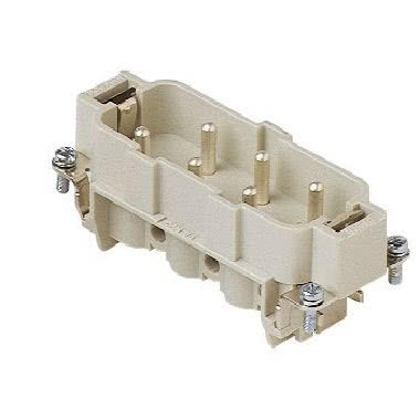 frutto spina, serie CP, connessione con morsetto a vite, 6 poli + PE, 35 A 400/690 V 6 kV 3, grandezza '77.27', con piastrina product photo Photo 01 3XL