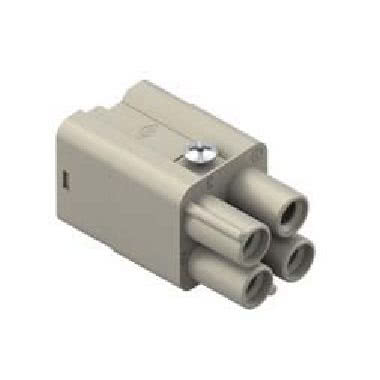 frutto presa, serie CQ, connessione a crimpare, 3 poli + PE, 40 A 400 V 6 kV 3, grandezza '21.21', diametro cavo fino a 7,5 mm product photo Photo 01 3XL