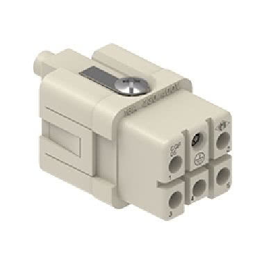 frutto presa, serie CQ, connessione a crimpare, 5 poli + PE, 16 A 230/400 V 4 kV 3, grandezza '21.21' product photo Photo 01 3XL