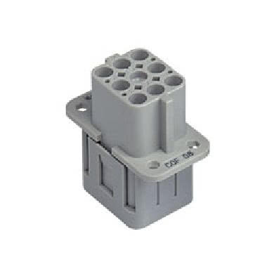 frutto presa, serie CQ, connessione a crimpare, 8 poli + PE, 16 A 500 V 6 kV 3, grandezza '32.13' product photo Photo 01 3XL