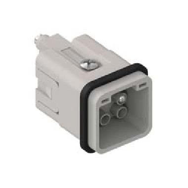 frutto spina, serie CQ, connessione a crimpare, 7 poli + PE, 10 A 400 V 6 kV 3, grandezza '21.21' product photo Photo 01 3XL