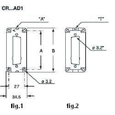 Piastrina adattatrice, grandezza '44.27', per un frutto SUB-D 9 poli product photo Photo 02 3XL