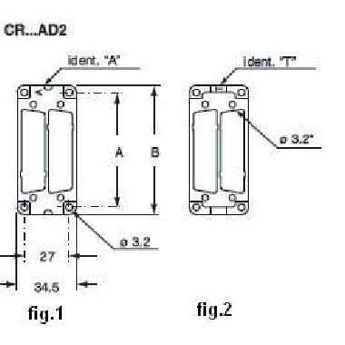 Piastrina adattatrice, grandezza '44.27', per due frutti SUB-D 9 poli product photo Photo 02 3XL