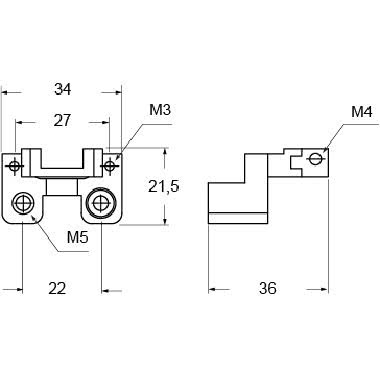 supporti per frutti, con viti e rondelle per messa a terra, kit 2 pezzi product photo Photo 02 3XL