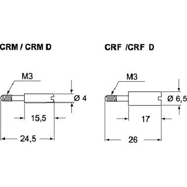 perno di codifica, per frutti standard, maschio, in ferro zincato (Conf. da 50 Pz.) product photo Photo 02 3XL