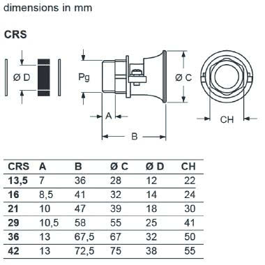 serracavo, Pg21, per diametro 18 mm, con guarnizione e rondelle product photo Photo 02 3XL