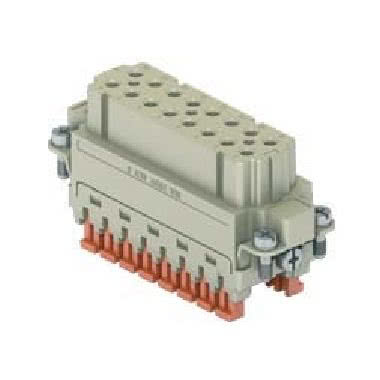 frutto presa, serie CSAH, connessione rapida con morsetto a molla SQUICH&reg;, 16 poli + PE, 16 A 250 V 4 kV 3, grandezza '66.16' product photo Photo 01 3XL