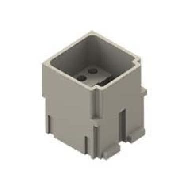 frutto spina modulare, serie Mixo Data, RJ45, 2 moduli, senza connettore, per 1 connettore RJ45 e 4 contatti CD 10 A product photo Photo 01 3XL