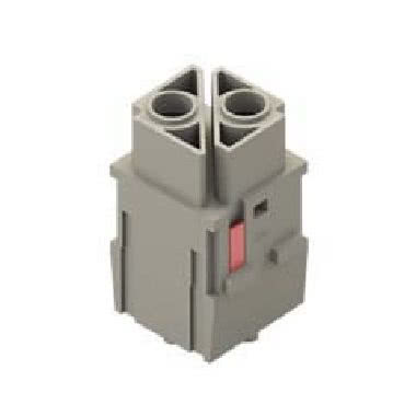 frutto presa modulare, serie Mixo, connessione a crimpare, 2 poli, 2 moduli, 100 A 1000 V 8 kV 3 product photo Photo 01 3XL