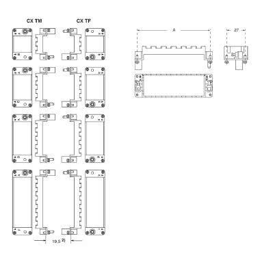 telaio per frutti Mixo, 4 moduli, per 4 frutti modulari e custodie grandezza '77.27', tipo fisso product photo Photo 02 3XL