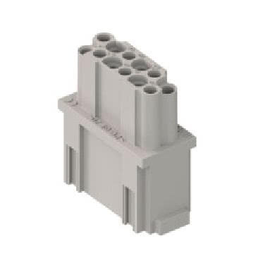 frutto presa modulare, serie Mixo, connessione a crimpare, 12 poli, 1 modulo, 10 A 250 V 4 kV 3 product photo Photo 01 3XL