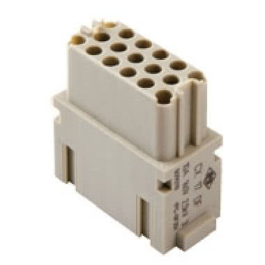 frutto presa modulare, serie Mixo, connessione a crimpare, 17 poli, 1 modulo, 10 A 160 V 2,5 kV 3 product photo Photo 01 3XL