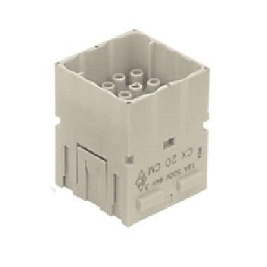 frutto spina modulare, serie Mixo, connessione a crimpare, 20 poli, 2 moduli, 16 A 500 V 6 kV 3 product photo Photo 01 3XL