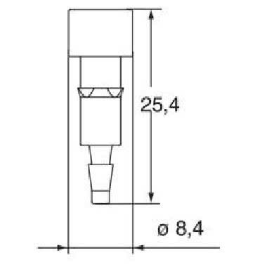 contatto pneumatico femmina, con valvola di chiusura, per tubi con diametro interno 3 mm product photo Photo 02 3XL