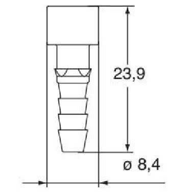 contatto pneumatico femmina, senza valvola di chiusura, per tubi con diametro interno 4 mm product photo Photo 02 3XL