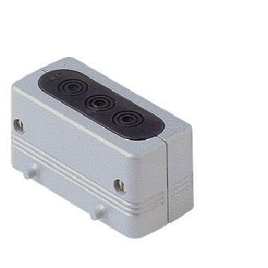 Custodia per cavi tondi, con 4 piolini, 3 fori per cavi tondi d. 5 - 13,5 mm product photo Photo 01 3XL