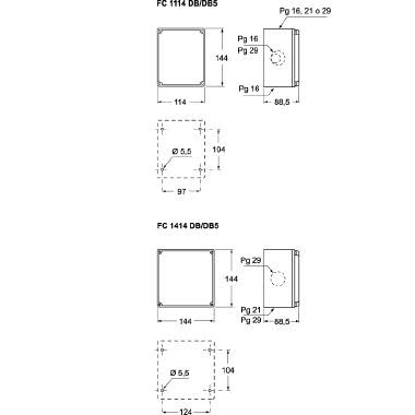 cassetta, serie FC, con coperchio fisso, per tavoletta FC 1141 TB product photo Photo 02 3XL