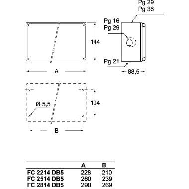 cassetta, serie FC, con coperchio fisso, per tavoletta FC 1141 TB product photo Photo 03 3XL