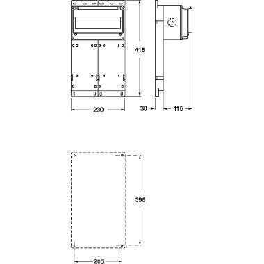 base modulare assemblata, serie FC, composto da 2 tavolette FC 1141 TB e 1 cassetta FC 2214 GB5 product photo Photo 02 3XL