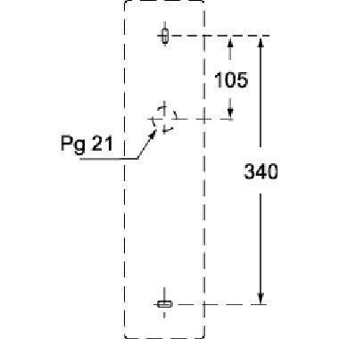 quadretto per formazioni combinate, serie FM, per prese serie SQE/SQV/SQT, 1 vano product photo Photo 03 3XL