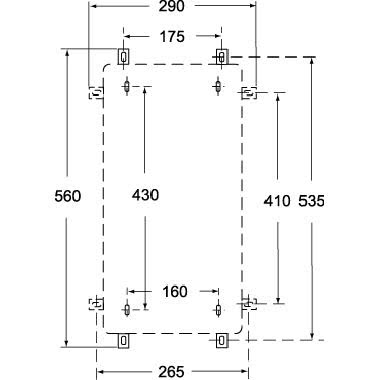 quadretto per formazioni combinate, serie FM, per prese serie SQE/SQV/SQT, 2 vani product photo Photo 03 3XL