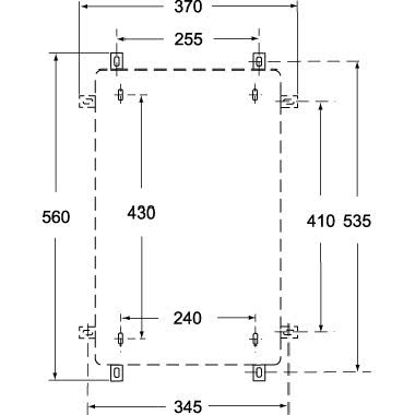 quadretto per formazioni combinate, serie FM, per prese serie SQ, 4 vani product photo Photo 03 3XL