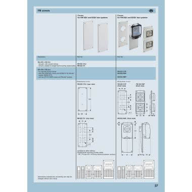 coperchio, serie FM, liscio, per prese da incasso diritte product photo Photo 02 3XL