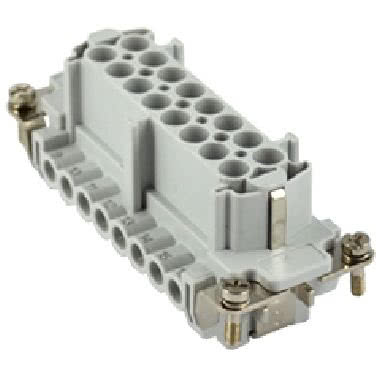 frutto presa, serie JNE, connessione con morsetto a vite, 16 poli + PE, 16 A 500 V 6 kV 3, grandezza '77.27', con piastrina product photo Photo 01 3XL