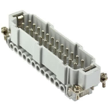 frutto spina, serie JNE, connessione con morsetto a vite, 24 poli + PE (25-48), 16 A 500 V 6 kV 3, grandezza '104.62', con piastrina product photo Photo 01 3XL