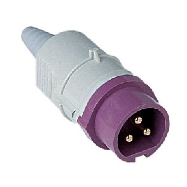 spina mobile, serie PLUSO, 2 poli, 12 h (bianco), 16 A, 40 ÷ 50 V product photo Photo 01 3XL