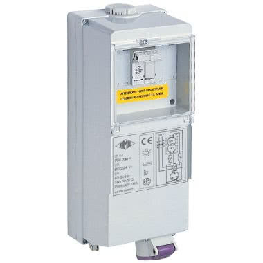 presa con trasformatore di sicurezza, serie PB, 2 poli, 16 A, 24 V, trasformatore 230/24 V, 2 prese product photo Photo 01 3XL