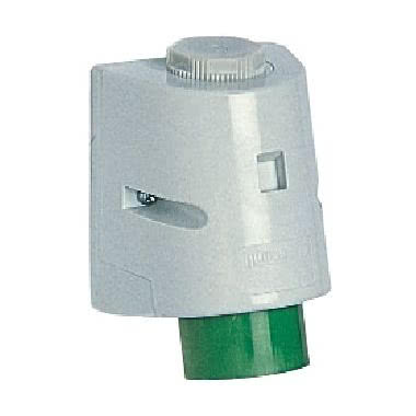 spina da parete, serie PLUSO, 3 poli, 4 h (verde), 32 A, 20 &divide; 50 V product photo Photo 01 3XL