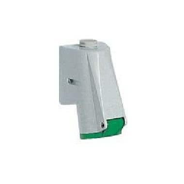 presa da parete, serie PLUSO, 3 poli + PE, 10 h (verde), 16 A, > 50 V product photo Photo 01 3XL