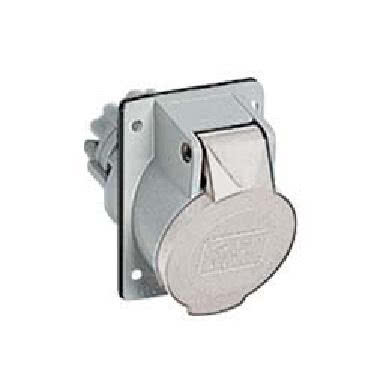 presa da incasso, serie PLUSO, 2 poli + PE, 3 h (bianco), 16 A, 50 ÷ 250 V, inclinata product photo Photo 01 3XL