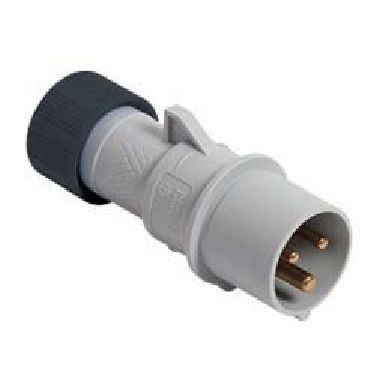 spina mobile, serie PLUSO, 3 poli + PE, 5 h (nero), 16 A, 600 ÷ 690 V, dritta product photo Photo 01 3XL