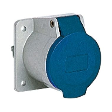 presa da incasso, serie PLUSO, 2 poli + PE, 6 h (blu), 16 A, 200 ÷ 250 V, dritta, con flagia maggiorata product photo Photo 01 3XL