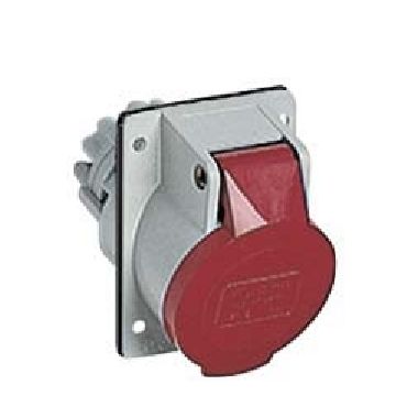 presa da incasso, serie PLUSO, 3 poli + N + PE, 6 h (rosso), 16 A, 380 ÷ 415 V, inclinata product photo Photo 01 3XL