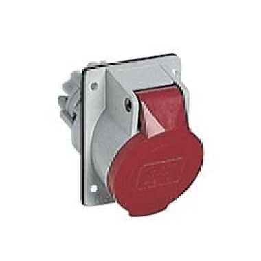 presa da incasso, serie PLUSO, 2 poli + PE, 9 h (rosso), 16 A, 380 ÷ 415 V, inclinata product photo Photo 01 3XL