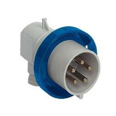 spina mobile, serie PLUSO, 3 poli + N + PE, 9 h (blu), 32 A, 120/208 ÷ 144/250 V, ad angolo product photo Photo 01 3XL
