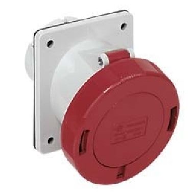 presa da incasso, serie PLUSO, 3 poli + N + PE, 6 h (rosso), 63 A, 380 ÷ 415 V, inclinata product photo Photo 01 3XL